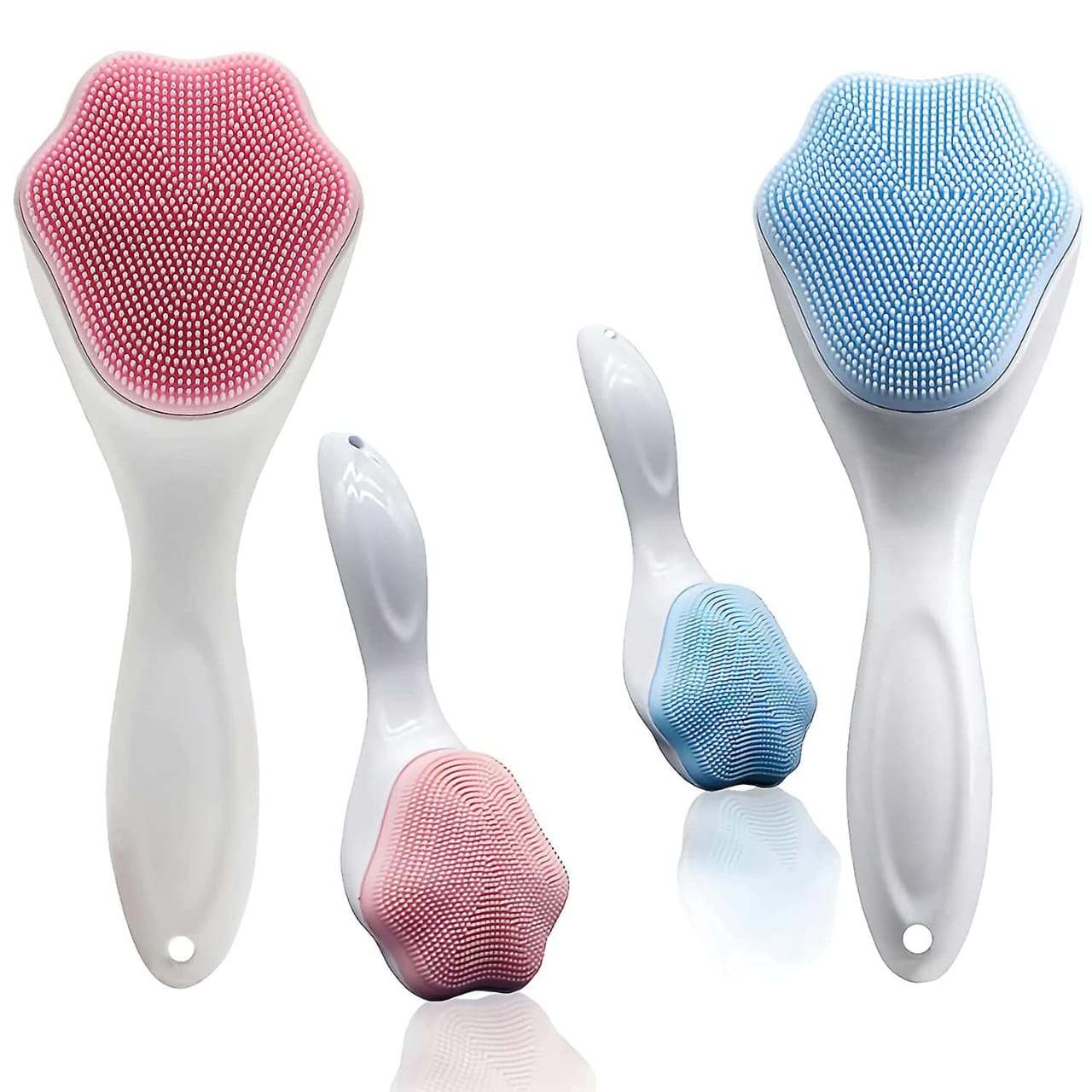 Cat paw shape Beauty cleanser silicone face cleaning brush _4