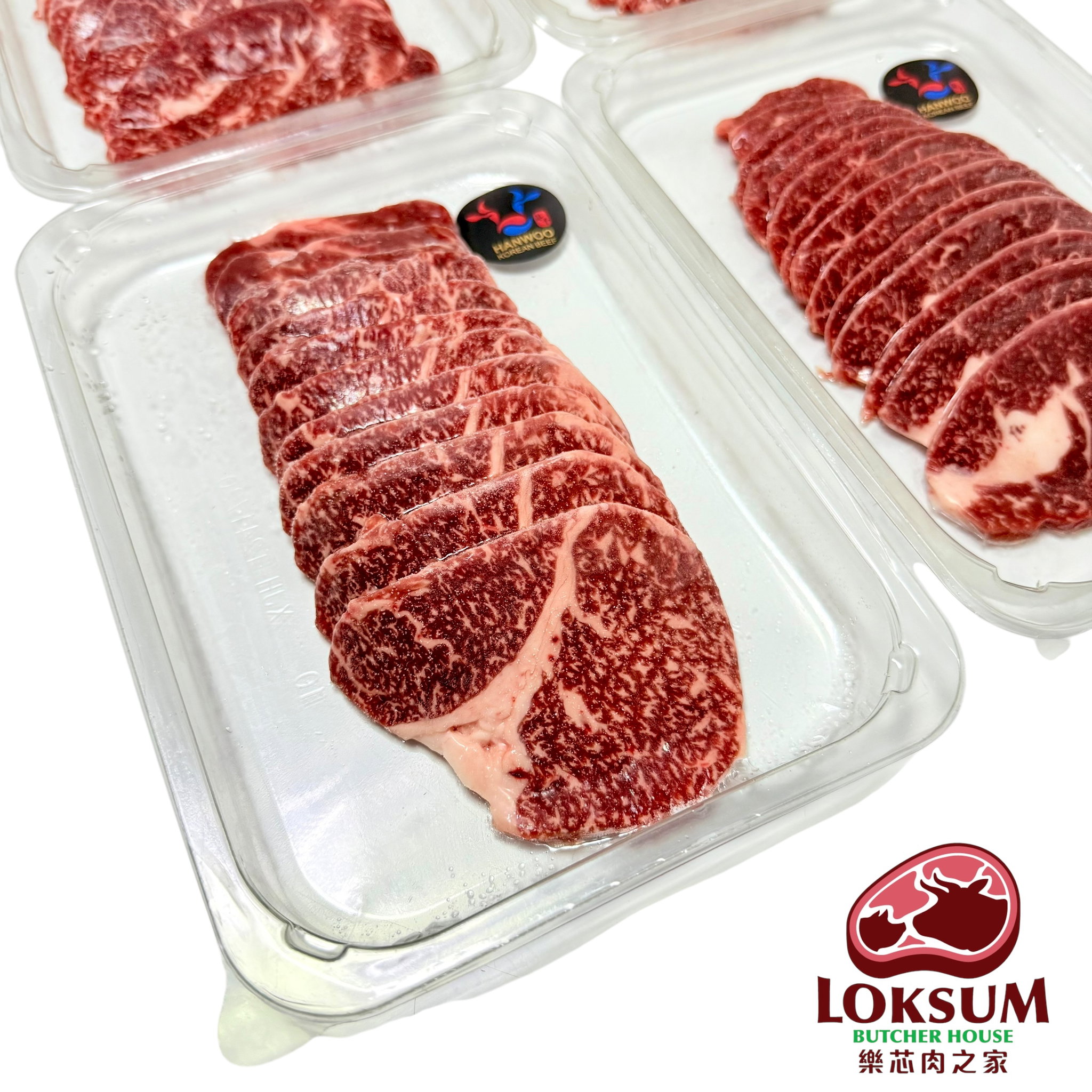 頂級韓國1++純種韓牛肩胛肉5mm燒肉片Premium Korean 1++ Beef Chuck Roll 5mm Yakiniku Sliced _0