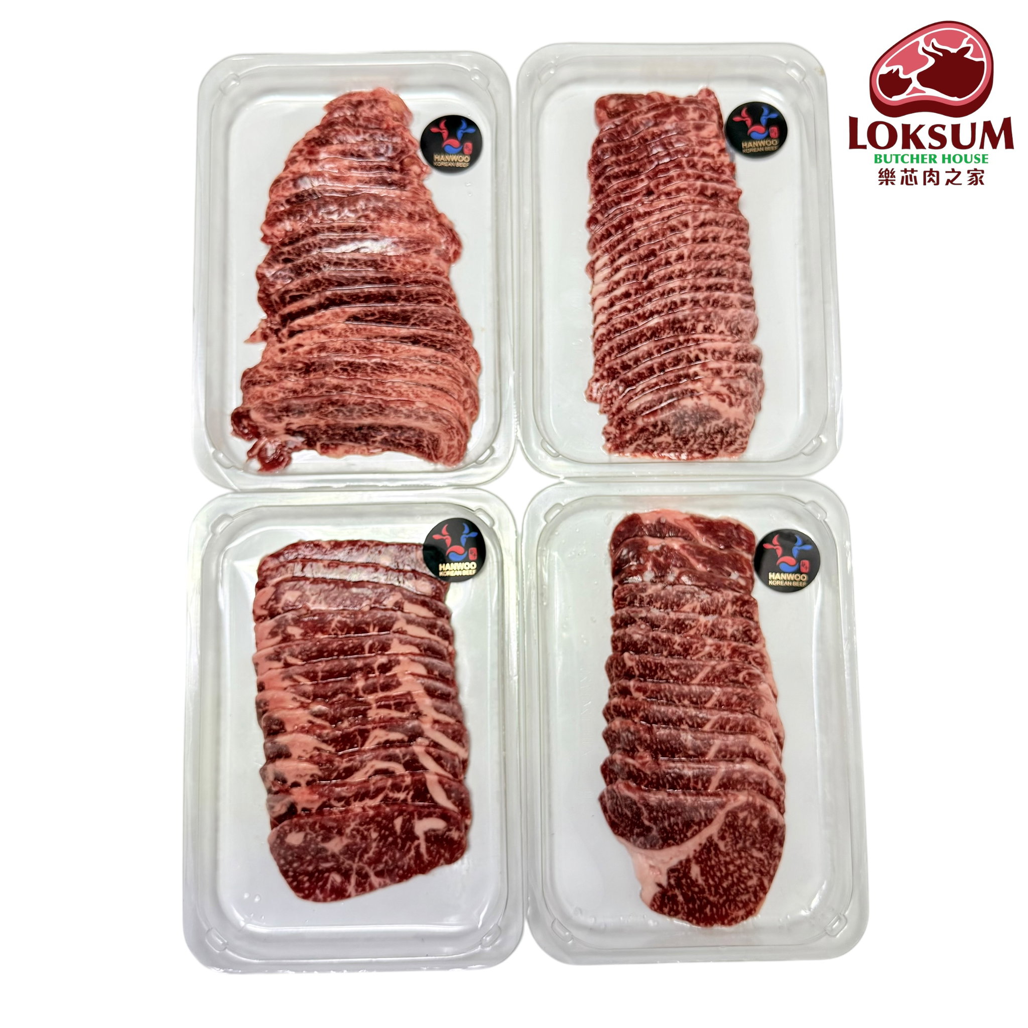 頂級韓國1++純種韓牛肩胛肉5mm燒肉片Premium Korean 1++ Beef Chuck Roll 5mm Yakiniku Sliced _1