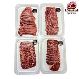 頂級韓國1++純種韓牛肩胛肉5mm燒肉片Premium Korean 1++ Beef Chuck Roll 5mm Yakiniku Sliced 