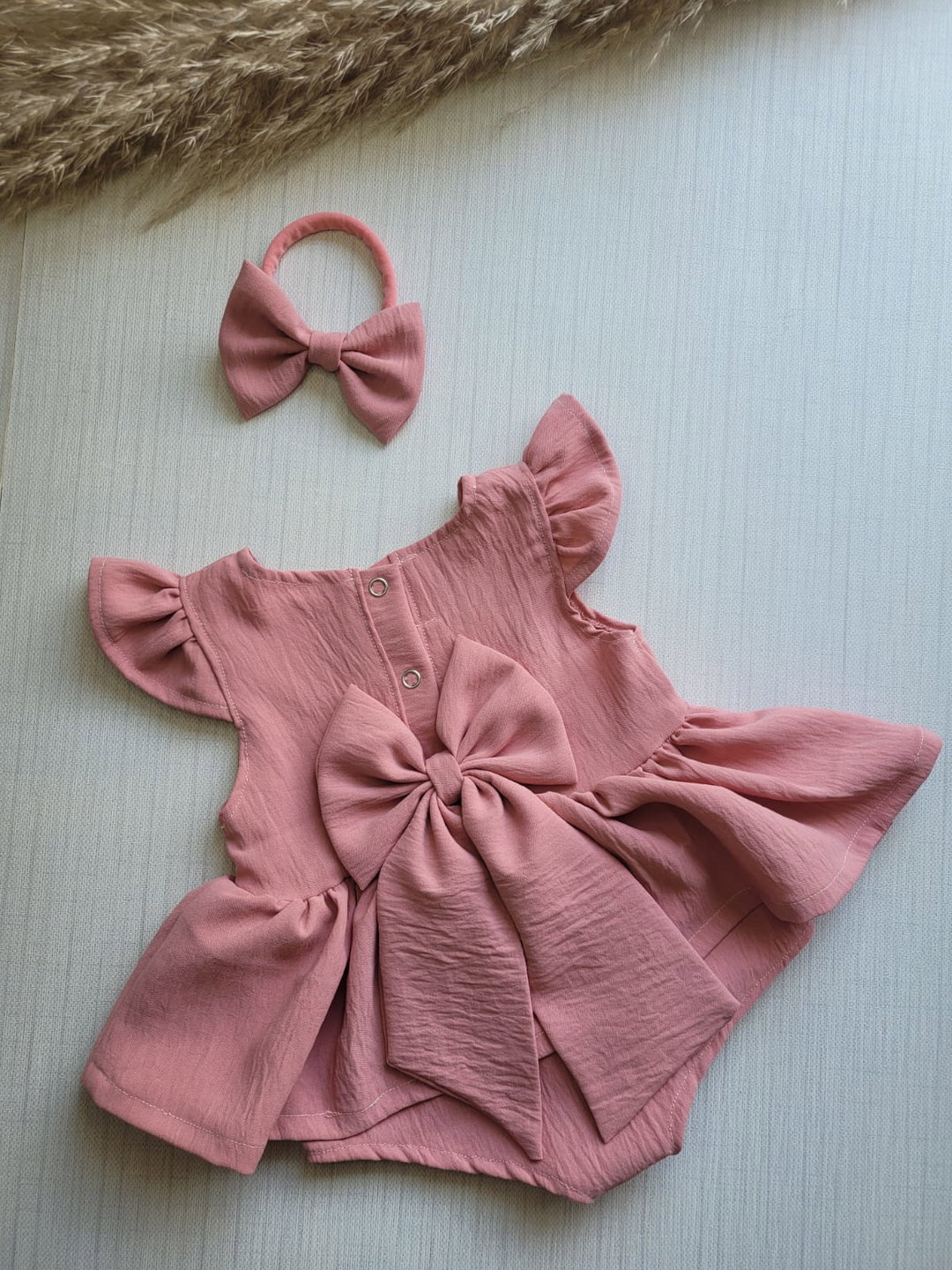 0-3m Baby Girls Romper