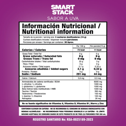 Smart Stack uva 30 servs SMART NUTRITION