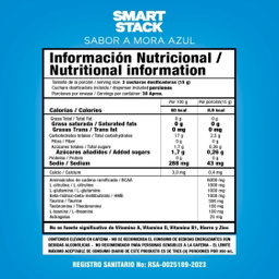 Smart Stack mora azul 30 servs SMART NUTRITION 