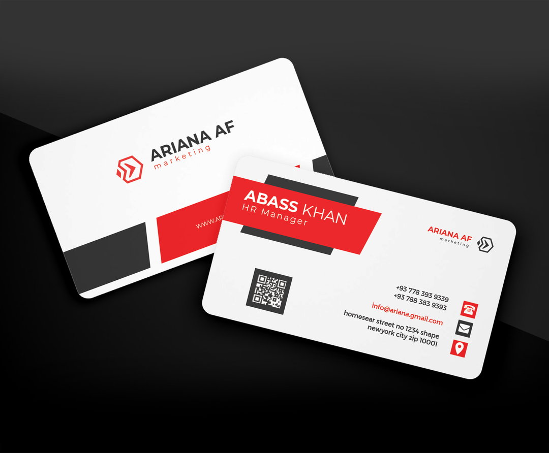 Business card design template