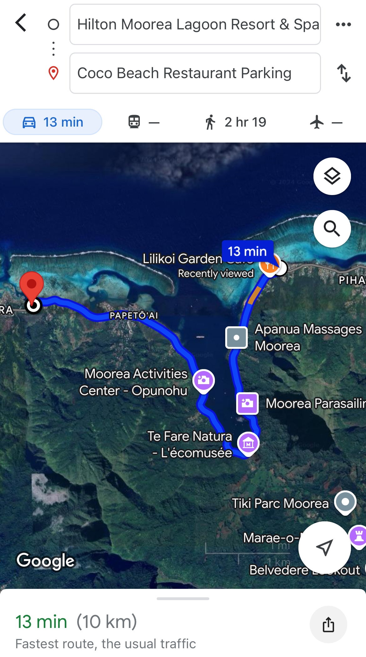 Taxi Ride - Hilton to Cocobeach _0