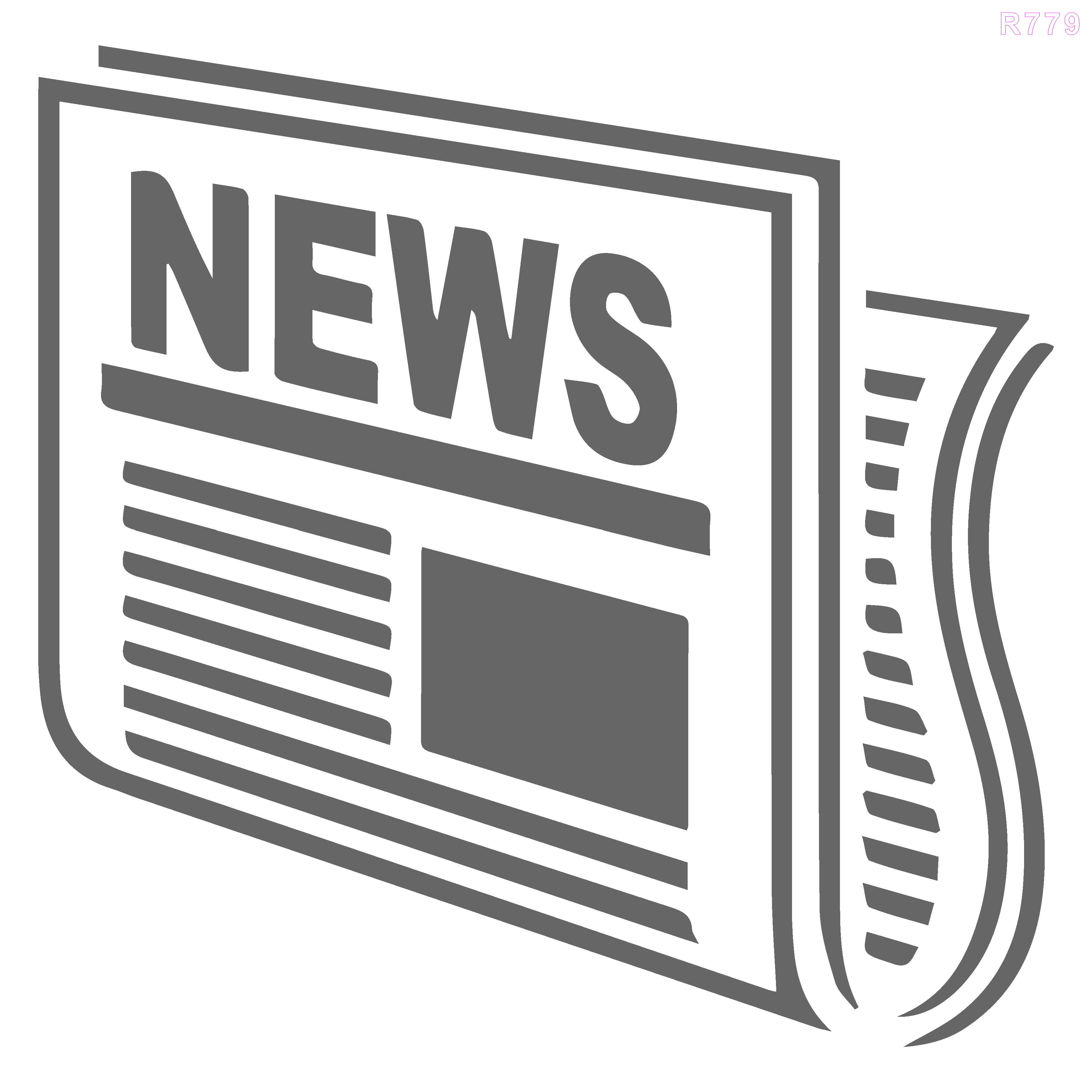 R779_News Paper Wall Stencil