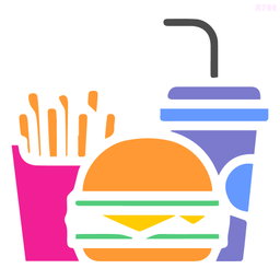 R780_Fast Food Wall Stencil