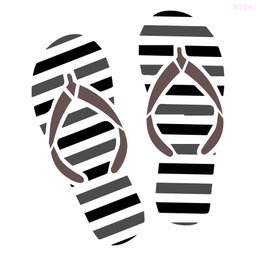 R784_Chappals Wall Stencil