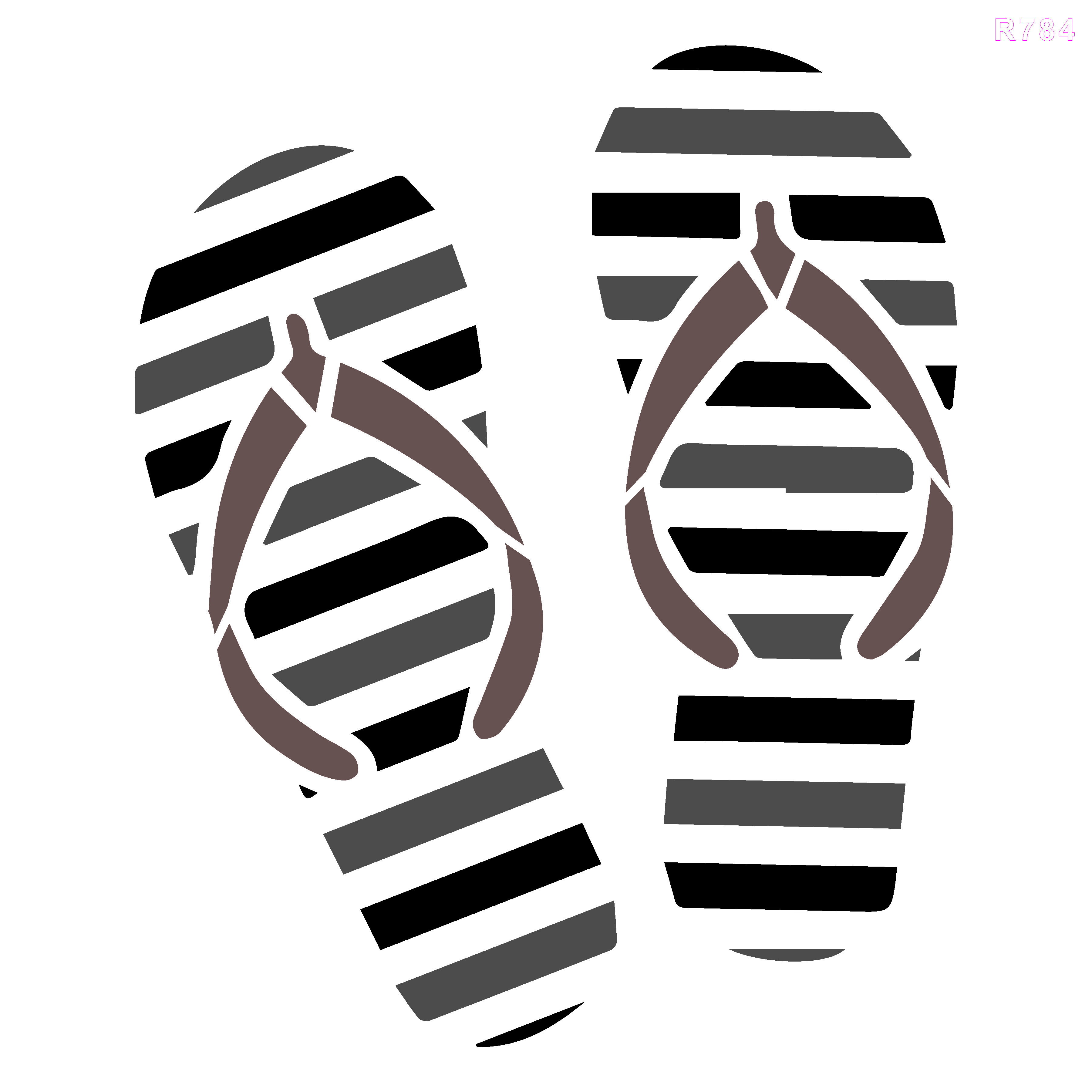 R784_Chappals Wall Stencil