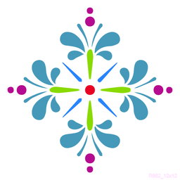 R882_Mandala Wall Stencil