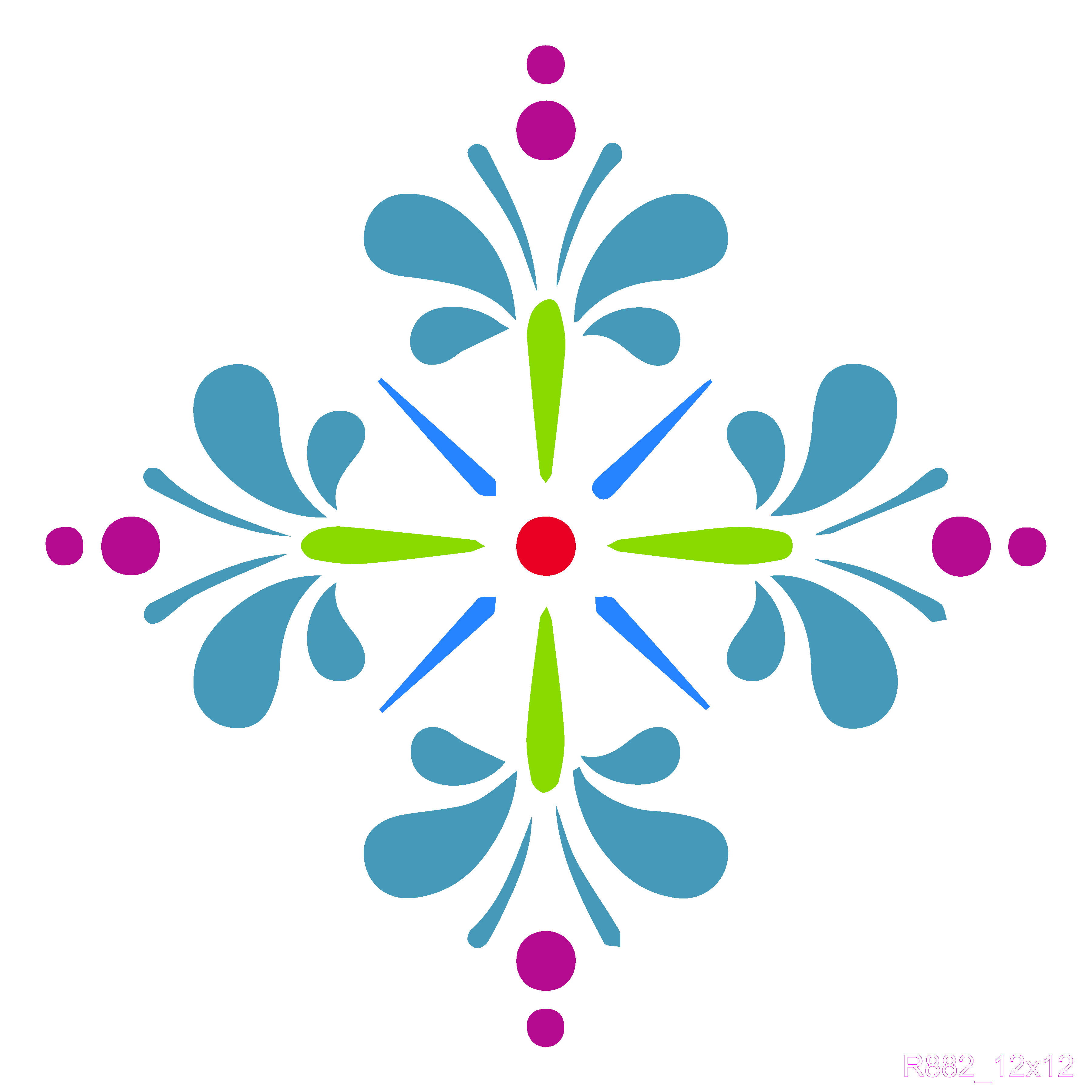 R882_Mandala Wall Stencil