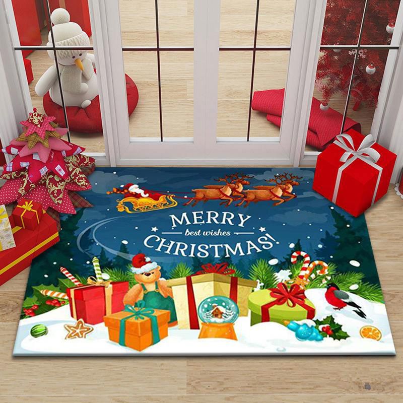 Merry Christmas Doormat Decorative Xmas Holiday Front Door Mat_9