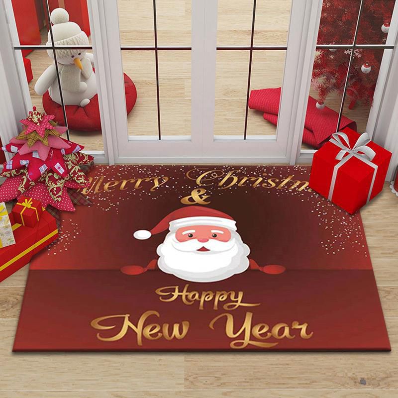 Merry Christmas Doormat Decorative Xmas Holiday Front Door Mat_1