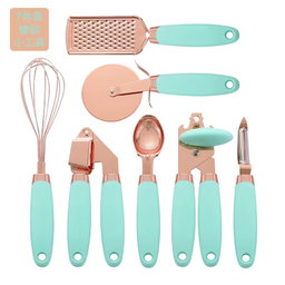 High quality 7pcs Kitchen gadget set with copper plated 