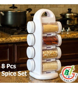 9pcs revolving spice set (8shakers 1 revolving stand)