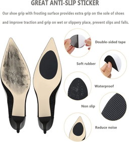 Shoe sole anti slip adhesive rubber stickers 
