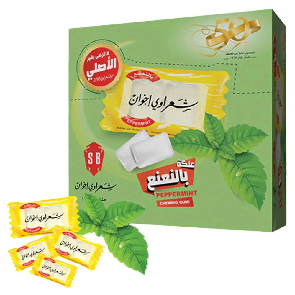 SHARAWI SHEWING GUM  PEPPERMINT 100*2PCS_0