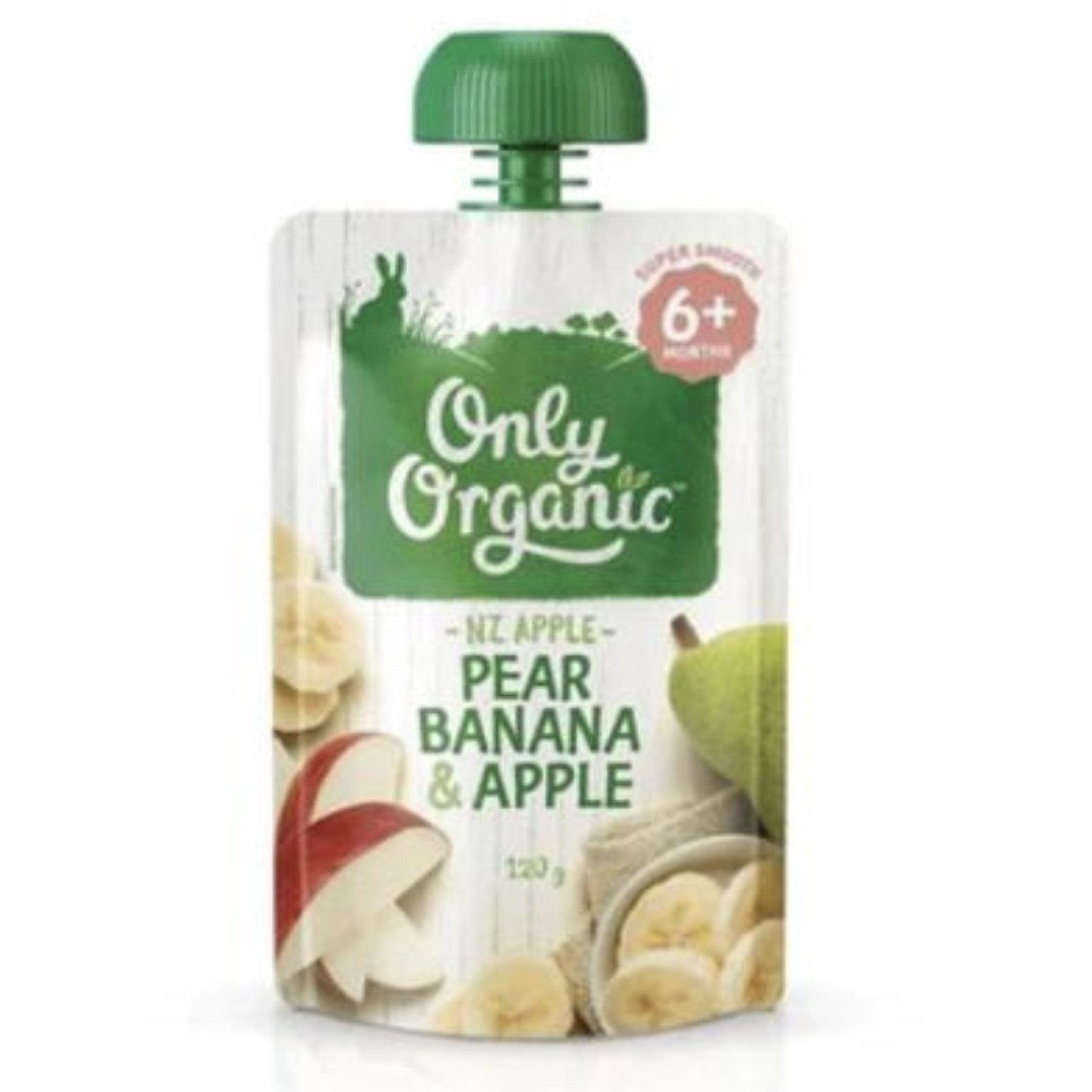 Only Organic PEAR BANANA & APPLE 6+_0