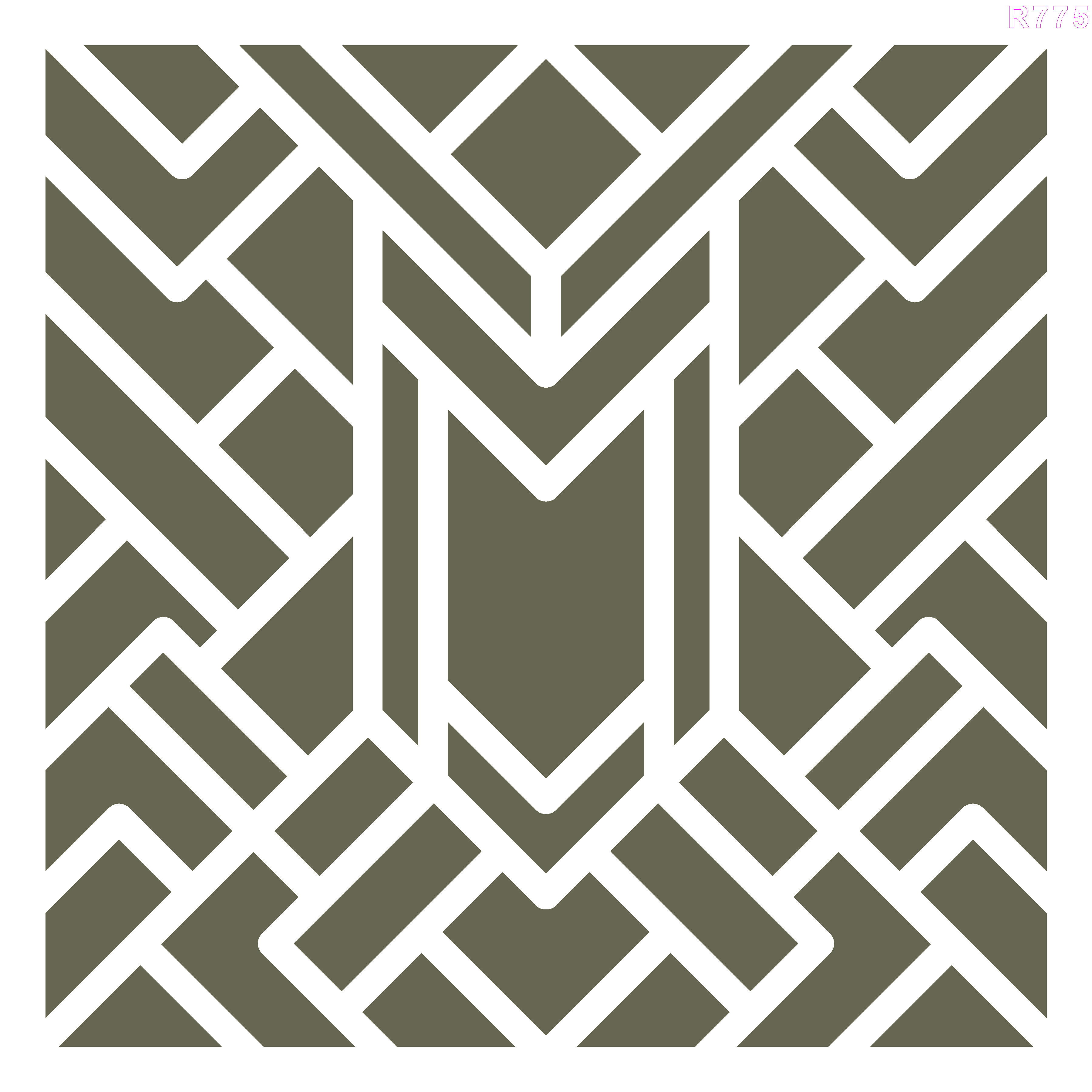 R775_Tiles Wall Stencil