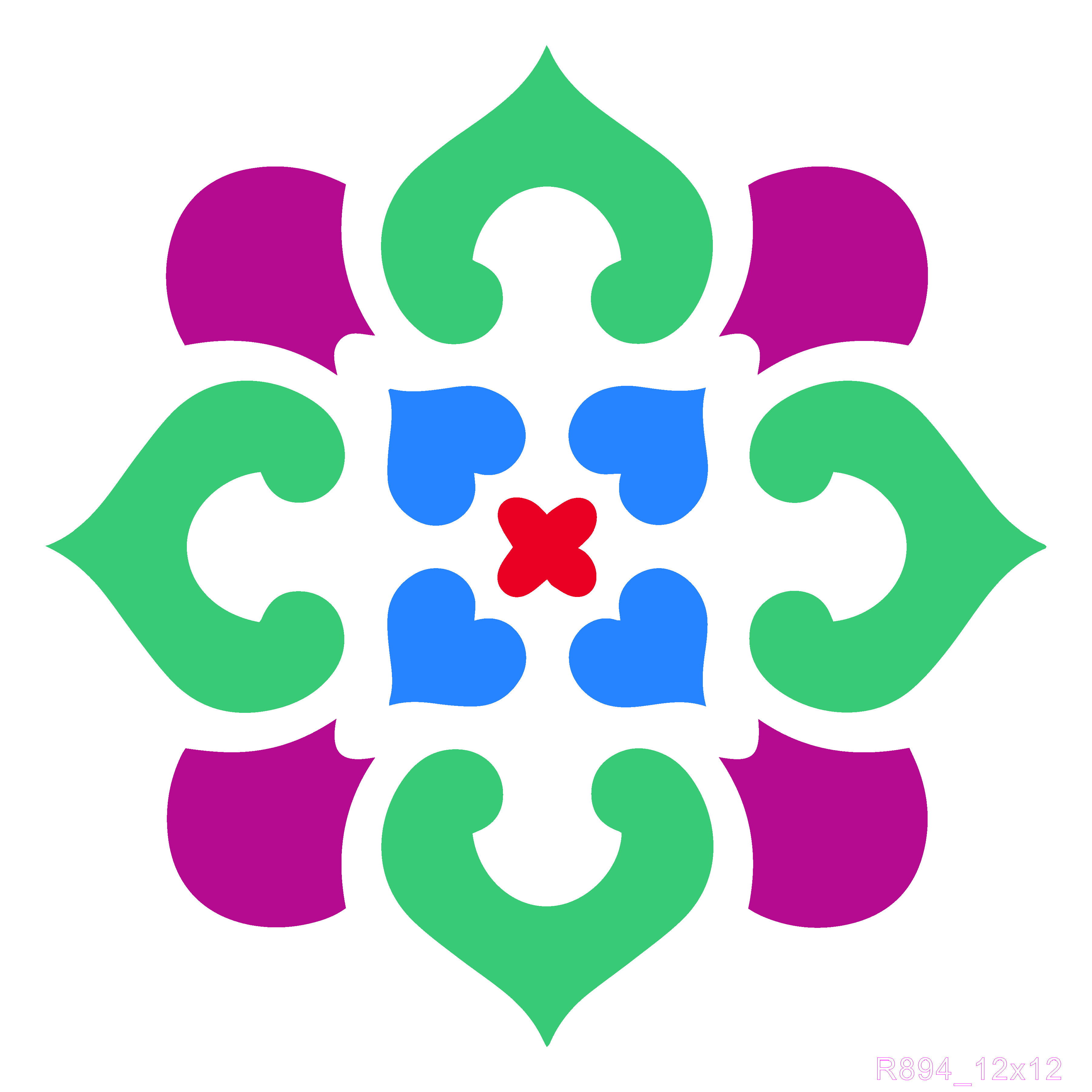 R894_Tiles Wall Stencil