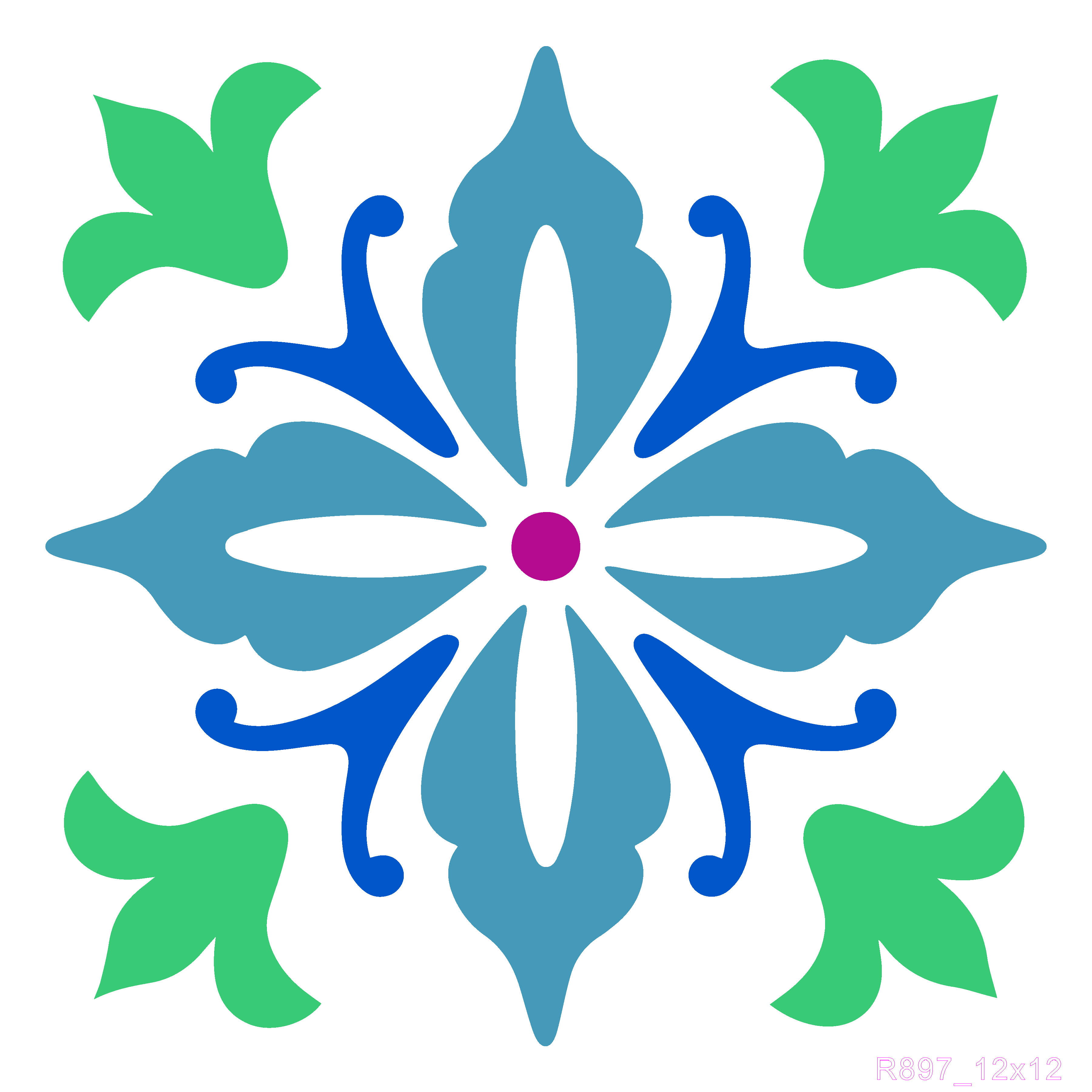 R897_Tiles Wall Stencil