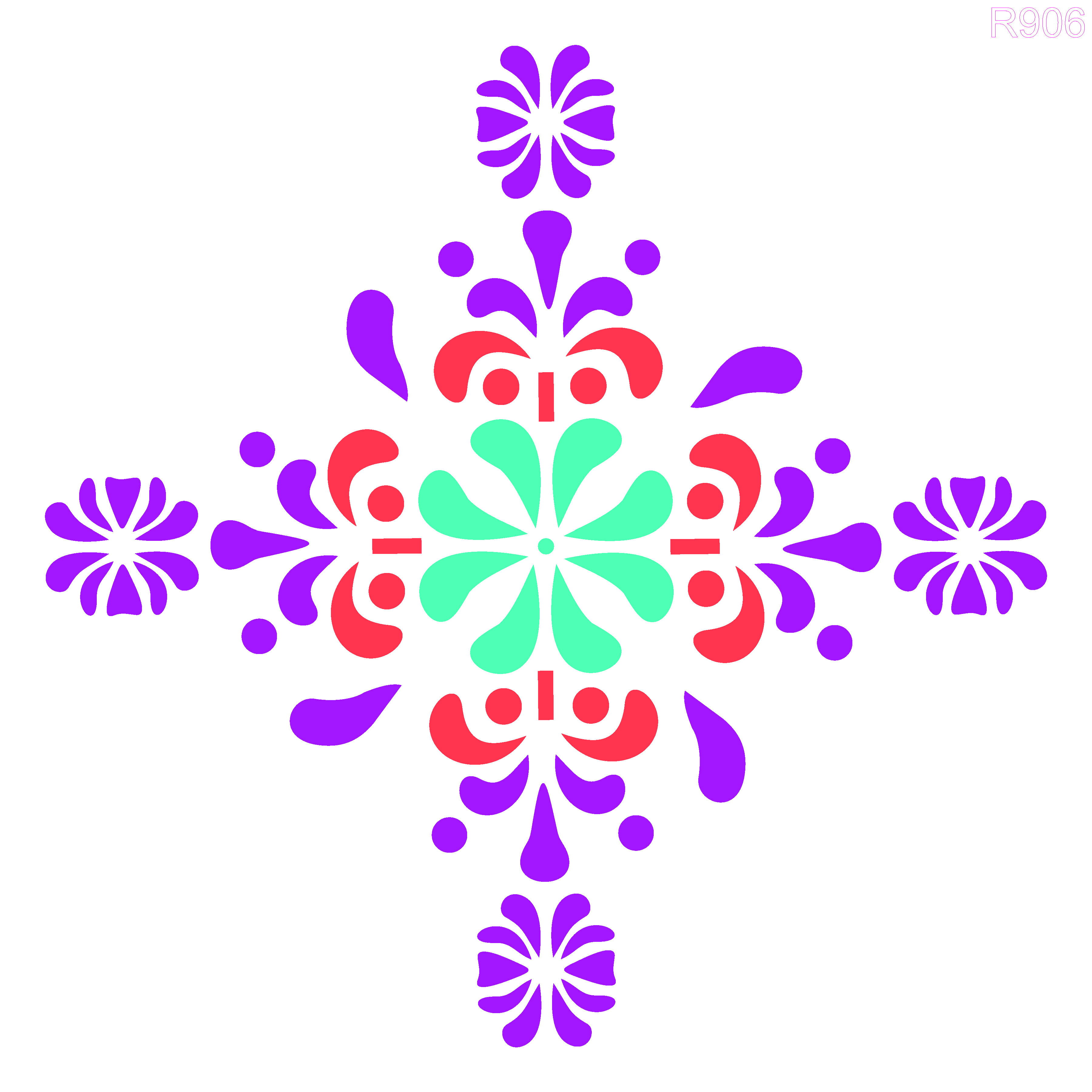 R906_Tiles Wall Stencil