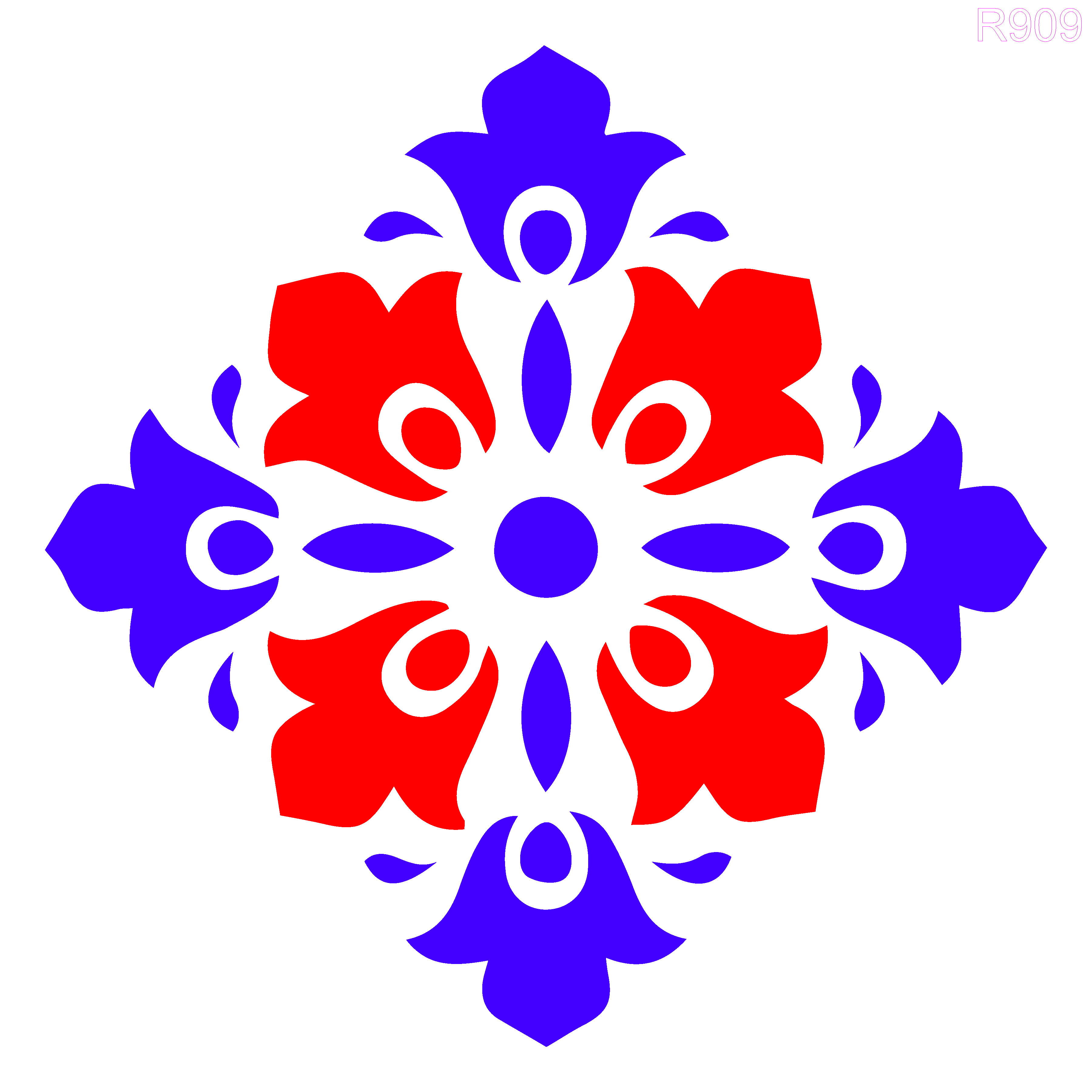 R909_Tiles Wall Stencil