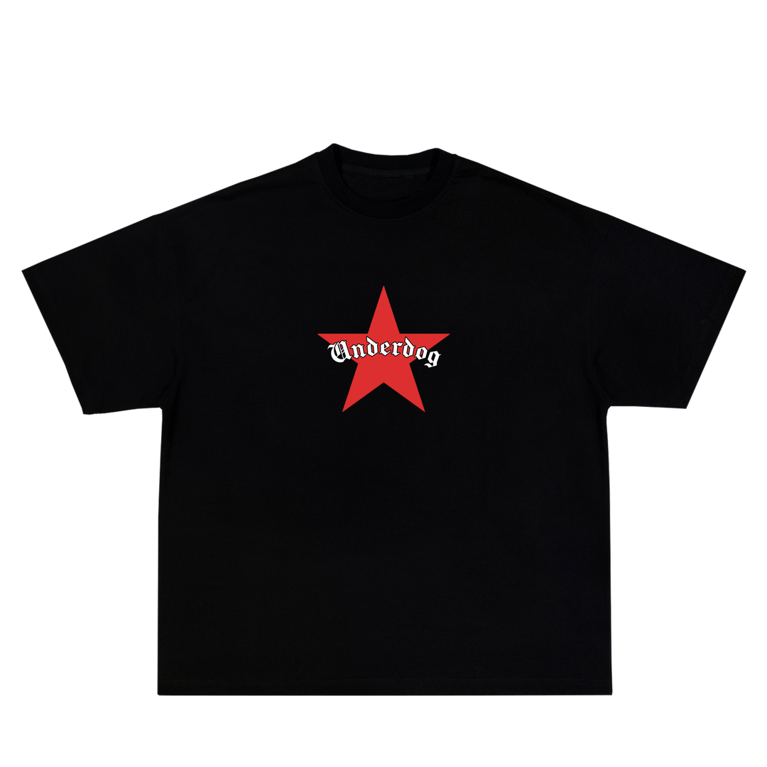 Money never cheats. Black oversized tee.