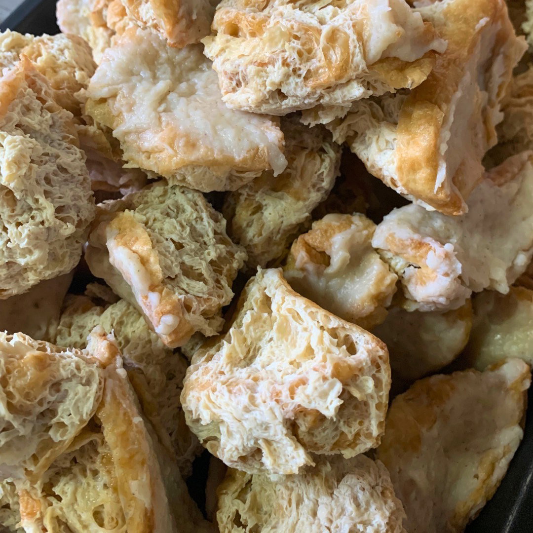 Frozen fried tofu (Tahu walik)