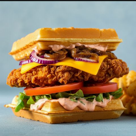 waffle crunchy Burger