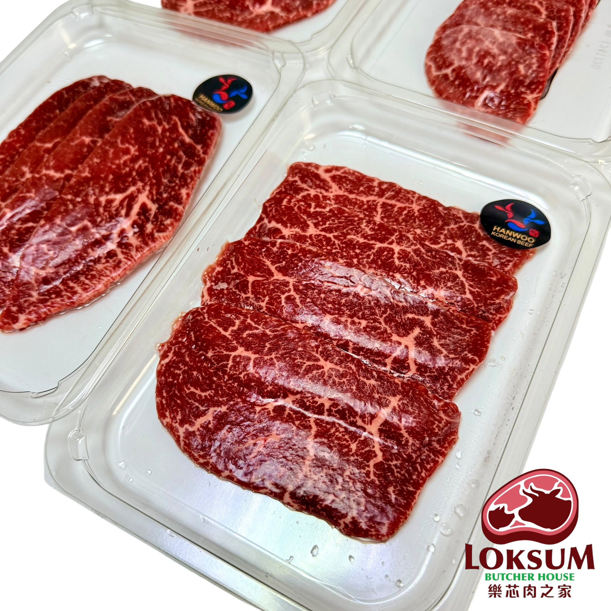 頂級韓國1++純種韓牛內側板肉5mm 燒肉片 Premium Korean 1++ Knuckle Yakiniku Sliced_1
