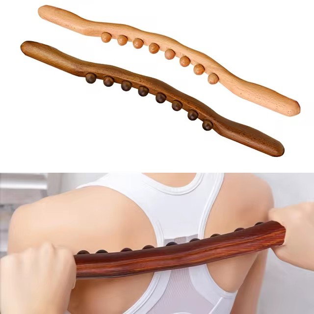 Wooden Gua Sha Stick Body Massage Tool _4