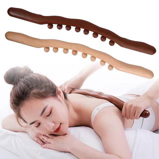 Wooden Gua Sha Stick Body Massage Tool _0