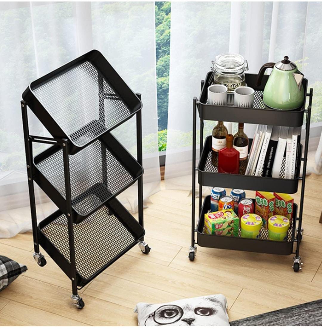Metallic 3tier Storage organizer rack_3