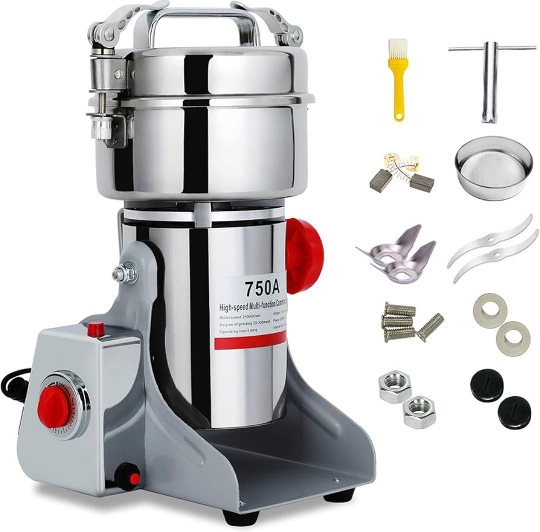 Electric Grain Grinder with 270°Swing  Open-Cover-Stop Design_1