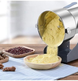 Electric Grain Grinder with 270°Swing  Open-Cover-Stop Design