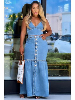 Ensemble jupe jean 