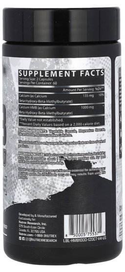 NUTREX HMB 1000 120 BLACK CAPSULES