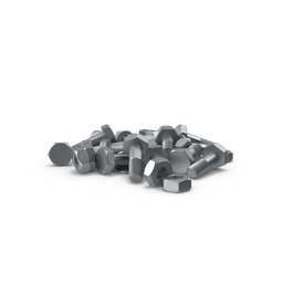 Galvanized Steel Bolts (Set of 50)