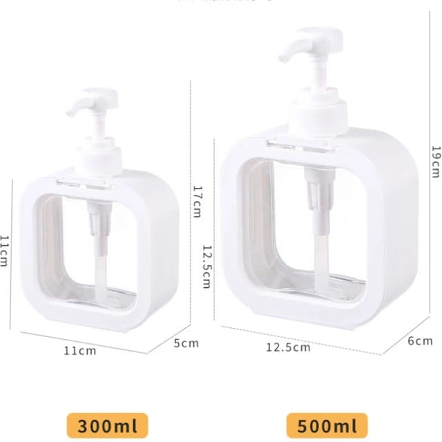 Black / White Shampoo bottle 300ml &  500ml _3