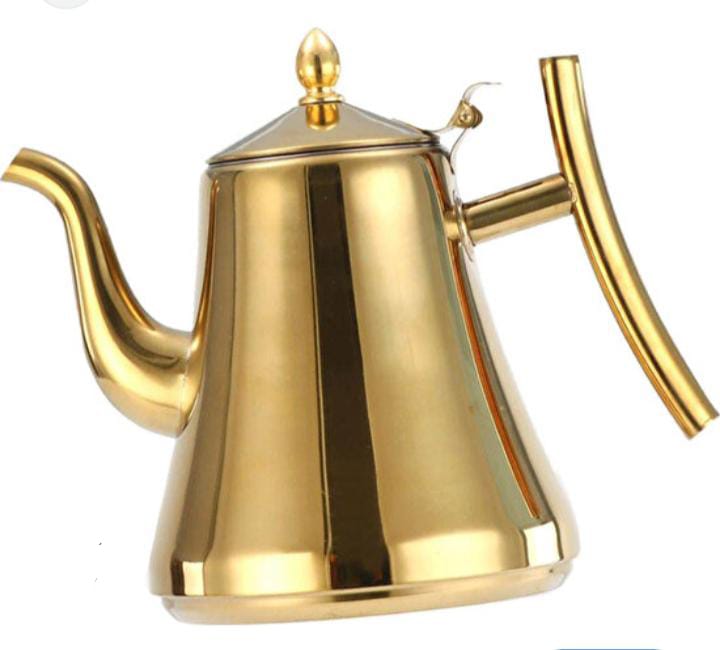 2Ltrs silver stainless steel thickened kettle with filter _1