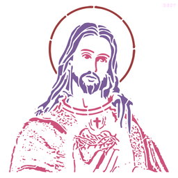 R607_Jesus Wall Stencil