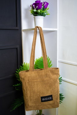 Corduroy tote bag 