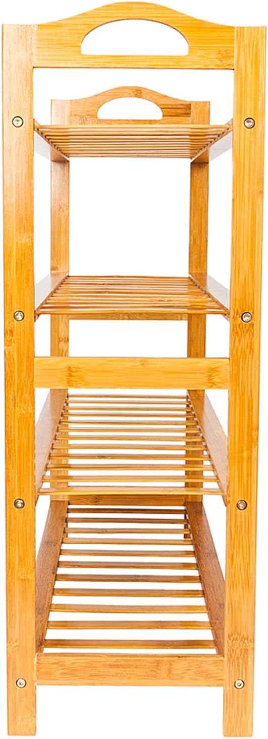4 Layer Natural Bamboo shoe rack_3