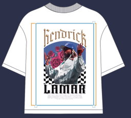 Kendrick Lamar Oversized Tshirt Front And Back Print