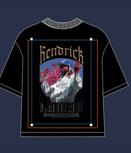 Kendrick Lamar Oversized Tshirt Front And Back Print