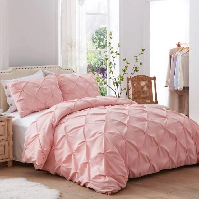 Pinch Pleat Pintuck Duvet Cover set_6
