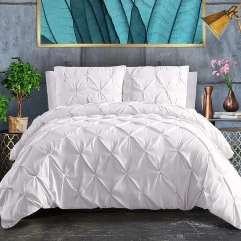 Pinch Pleat Pintuck Duvet Cover set_1