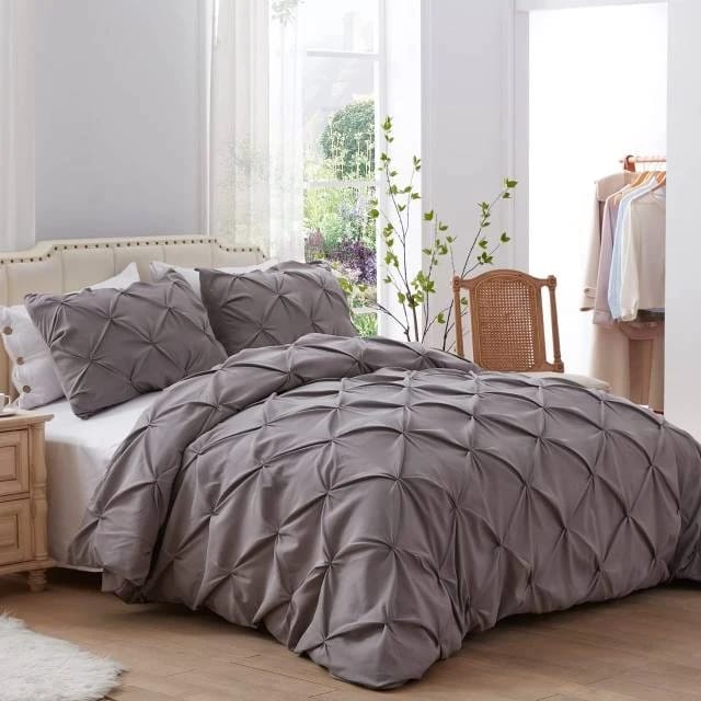 Pinch Pleat Pintuck Duvet Cover set_4