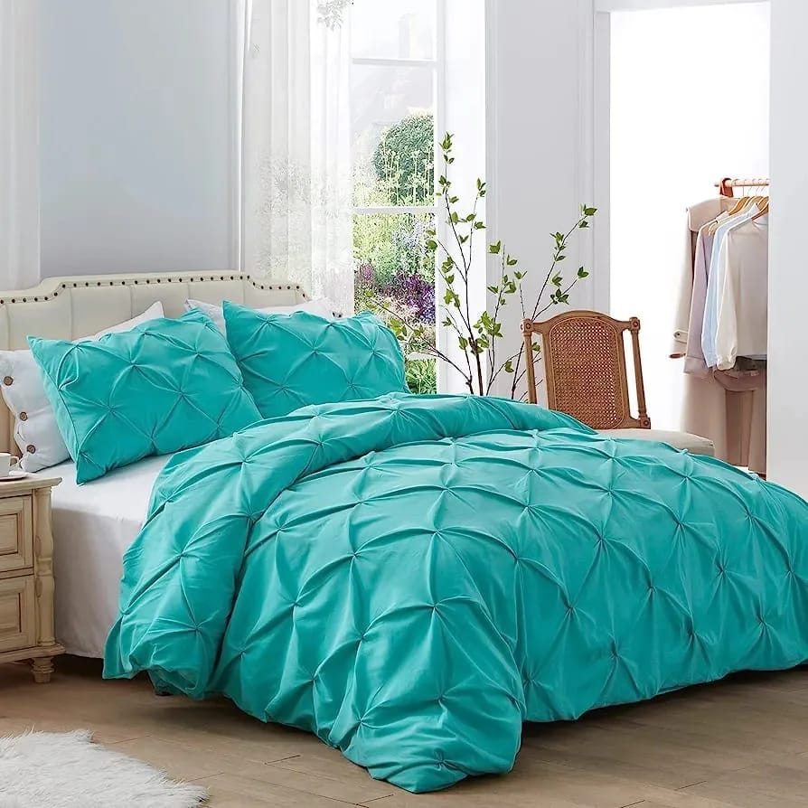 Pinch Pleat Pintuck Duvet Cover set_3